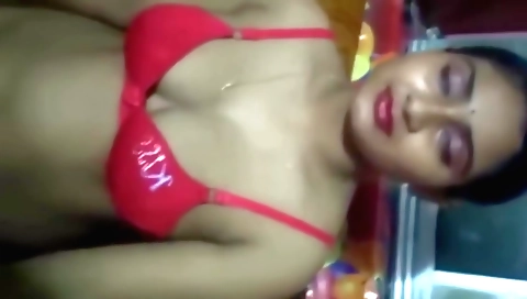 Amateur brunette 18+ with huge boobs caught and fucked