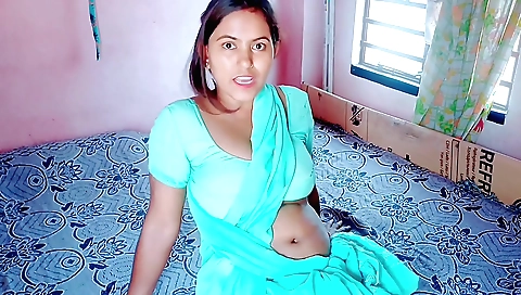 Indian stepsister-in-law in the bath in the bathroom