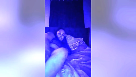 Busty woman fucks on the webcam with her boyfriend