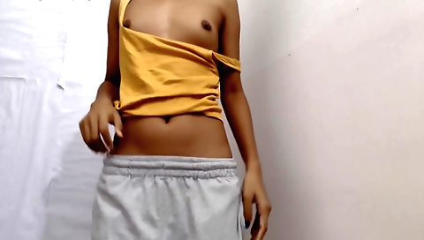 Indian girl shows her pussy while riding on a cock
