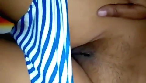 Slutty indian teen with hairy pussy sucks ass and rubs it