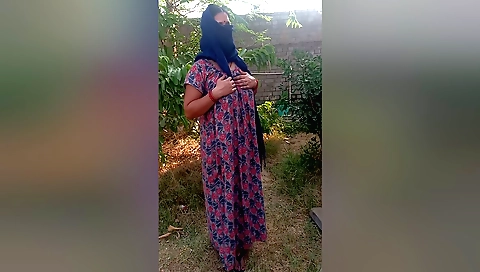 Indian chick with sexy ass shows off her big boobs