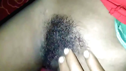 Hairy Indian with hairy pussy gets fucked by a sexy hootie