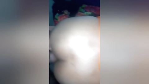 Indian brunette with big booty fucked by a big ass doggy