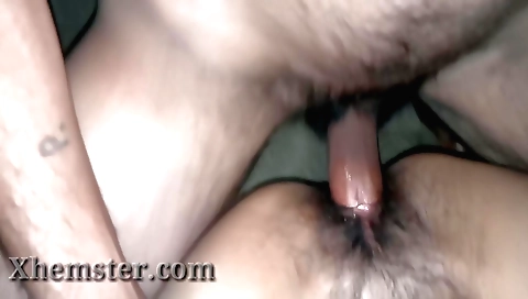 Indian hairy girl in brown dress gets fucked in a POV video