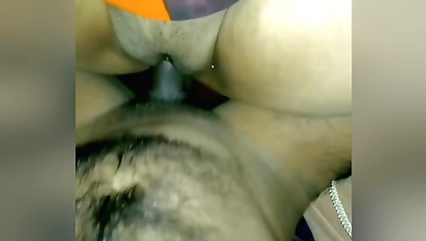Brunette with hairy pussy and a nice ass gets pounded