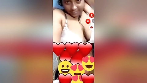sexy brunette with big boobs shows her body on webcam