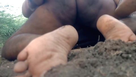 Long haired amateur outdoor sex vid with a nice and long hairy rod