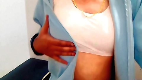 Busty indian woman plays with her stepsister friend
