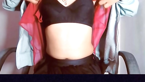 Indian teen 18+ in red lingerie fucked by a stranger