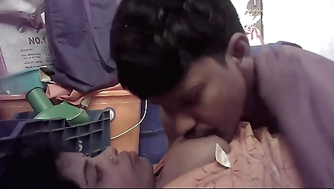 Indian wife with big boobs fucks her hubby on webcam
