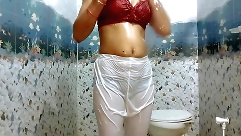 My beautiful stepmom in leather pants and stockings doing barefoot