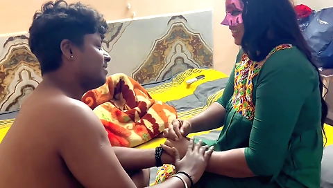 Indian brunette with a big ass and big tits fucked