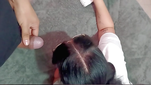 Indian woman helps her stepdaughter with her homework
