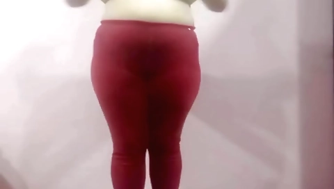Indian chick with a big natural booty masturbating