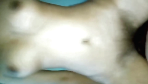 Indian babe is making out on a white blanket in cam vid