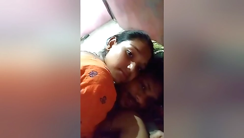 Indian brunette is fucking in webcam with her boyfriend