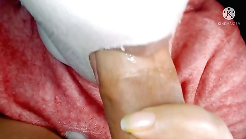 Hot milf in white dress fucks in her mouth with a big dick