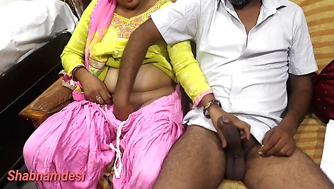 Sexy indian teacher with a big fat ass and a hairy pussy
