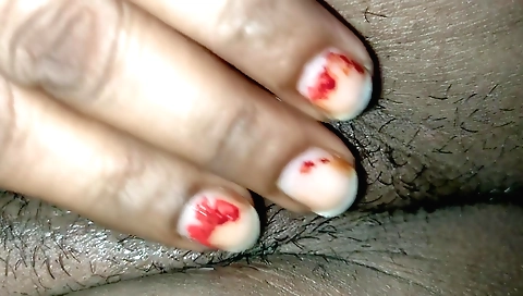 Hot solo female shows her nice pussy to the camera
