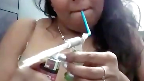 My beautiful amateur indian milf enjoys hookah in my body