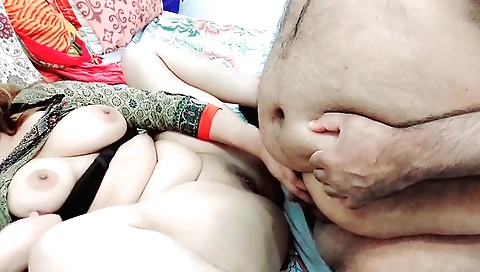 Big tits brunette fucks her stepson with a cumshot
