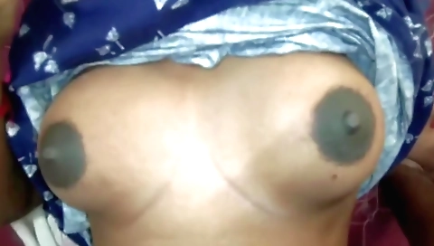 Indian girlfriend with round ass fucks her husband