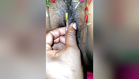 Hairy indian couple enjoy a roleplay romance in the kitchen