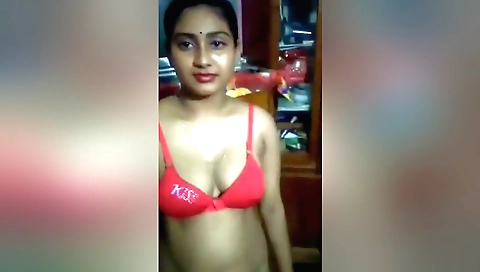 My beautiful body is displayed in my red dress solo clip