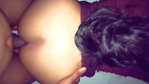 Indian brunette with small tits gets her pussy fucked