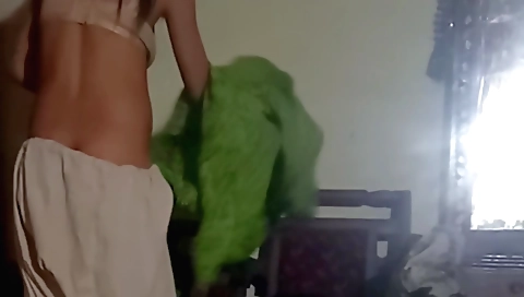 Pakistani husband and wife enjoy a romantic moment